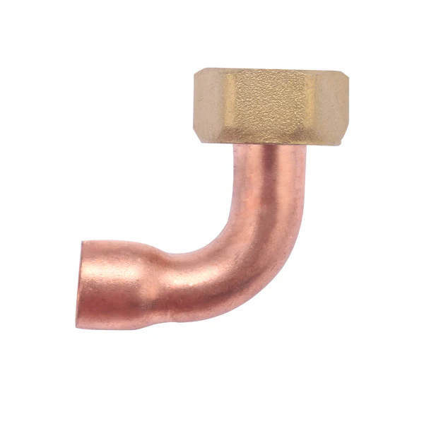 Raccord laiton-cuivre coudé écrou prisonnier - Image 3
