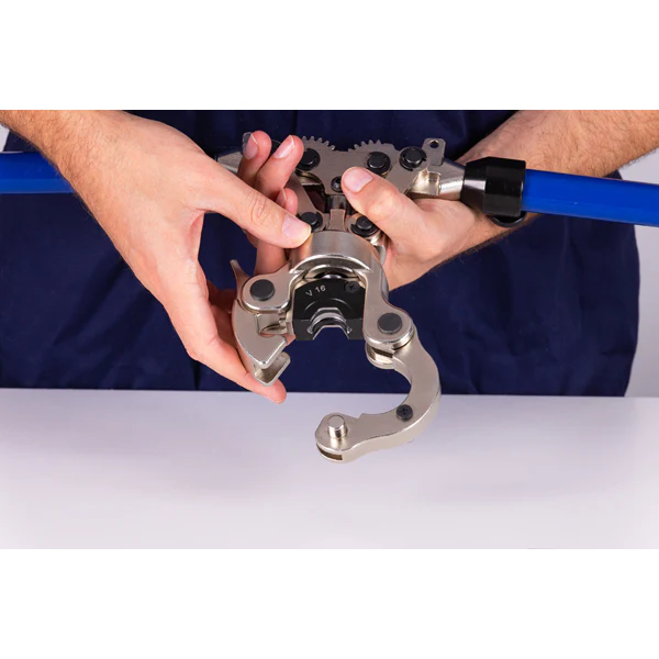 Pince à sertir manuelle tête rotative + inserts profil V Ø12-14-16 - Image 6