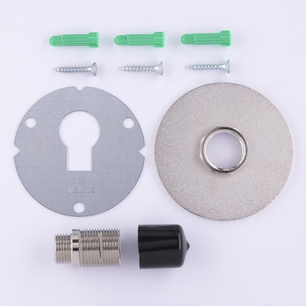 Platine Robinet de Jardin Laiton Nickelé - Image 6