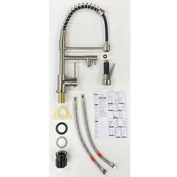 Mitigeur évier chef double sortie OASIS inox brossé - Image 3